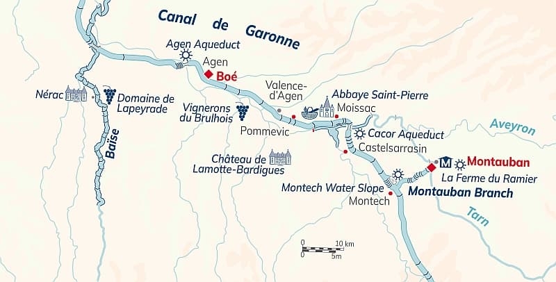 Rosa Gascony Map