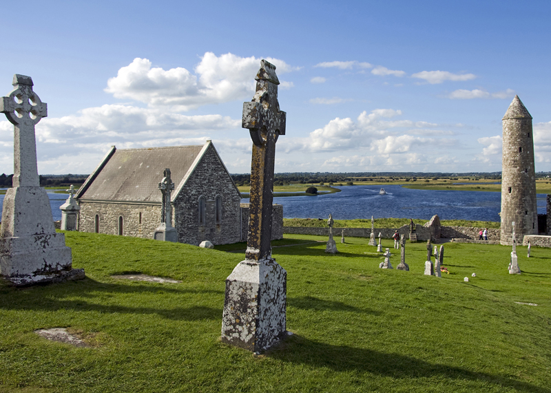 Cruise past Clonmacnoise on a River Cruise in Ireland