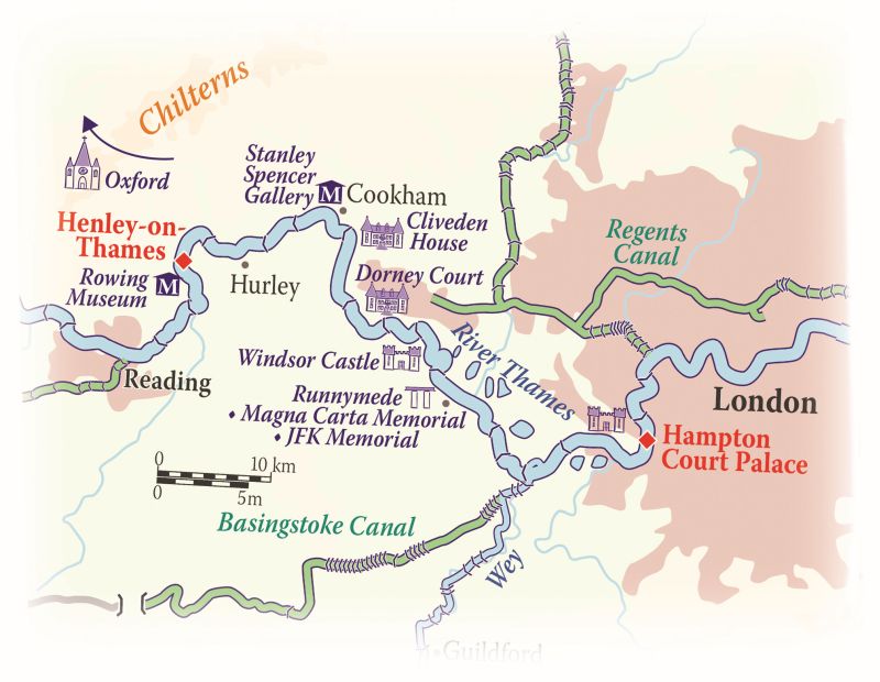 Map of the River Thames