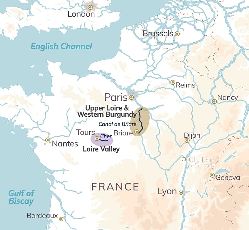 Loire Valley Cruise Map