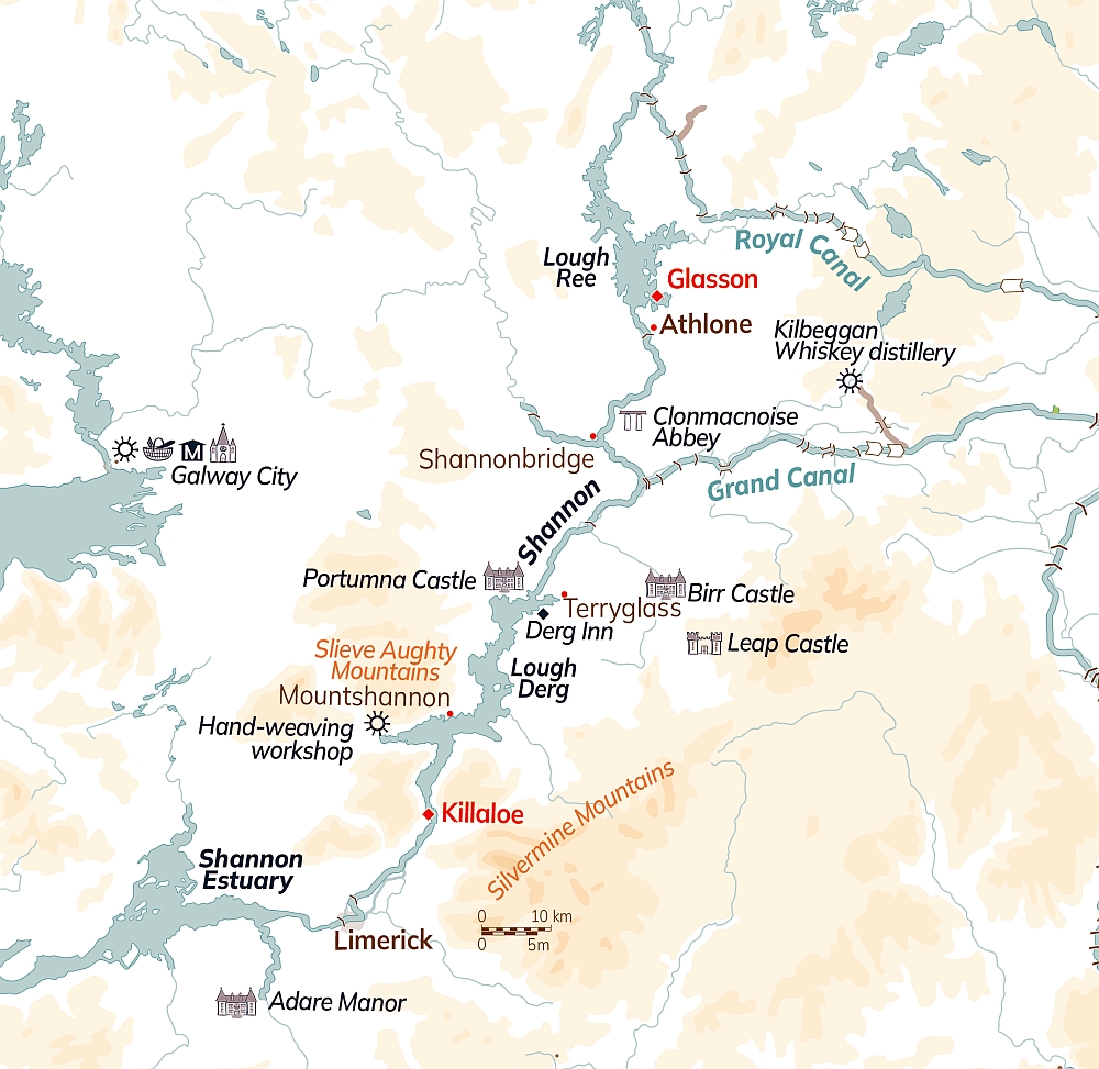 Ireland River Cruise Map