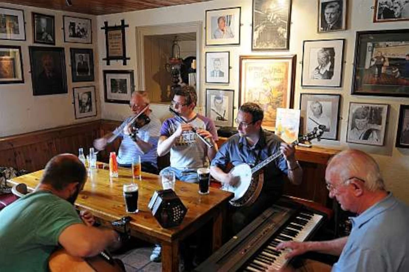 Traditional Irish Music in a pub