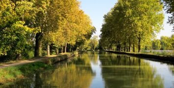 The Canal de Garonne in Southwest France