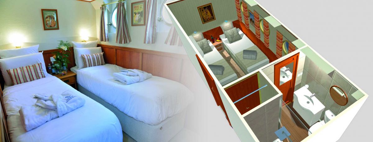 First Class Cabin example by European Waterways
