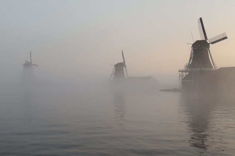 Zaanse Schans Early Morning by Judith