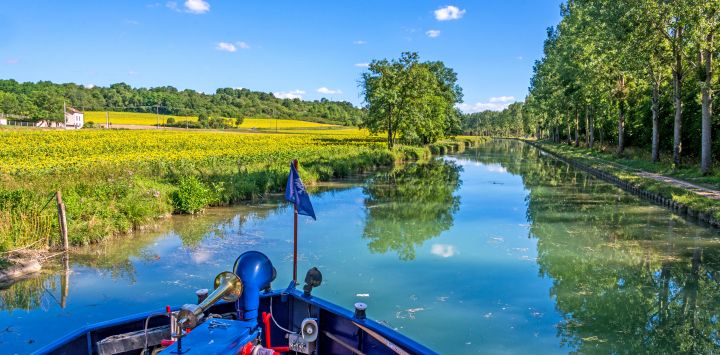 Views of the Canal de Bourgogne from on Deck