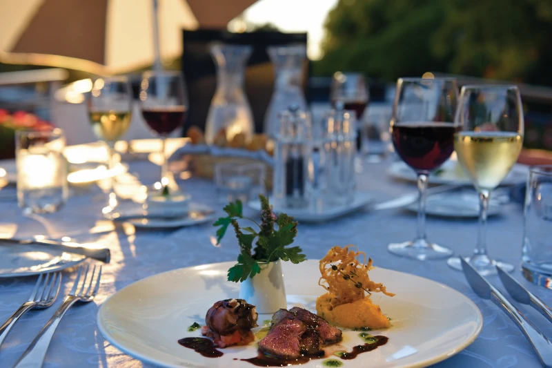 Food onboard your hotel barge cruise