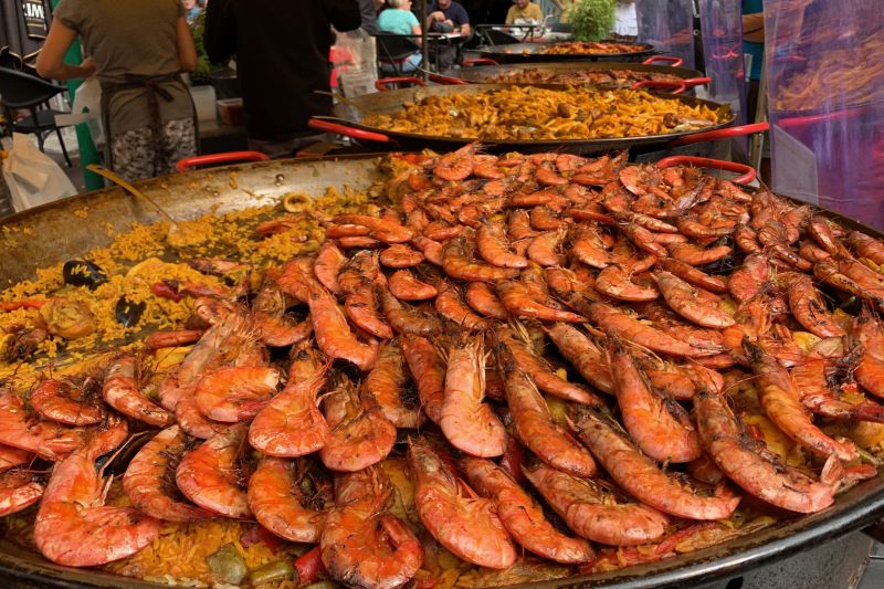 Paella at Lezignan Market