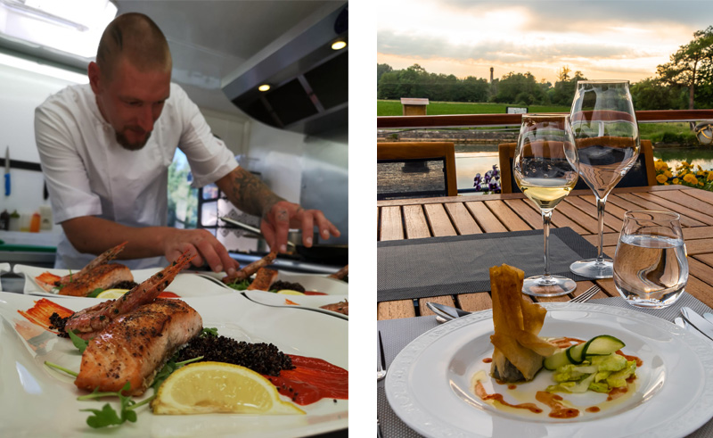 World-class cuisine aboard La Belle Epoque luxury hotel barge