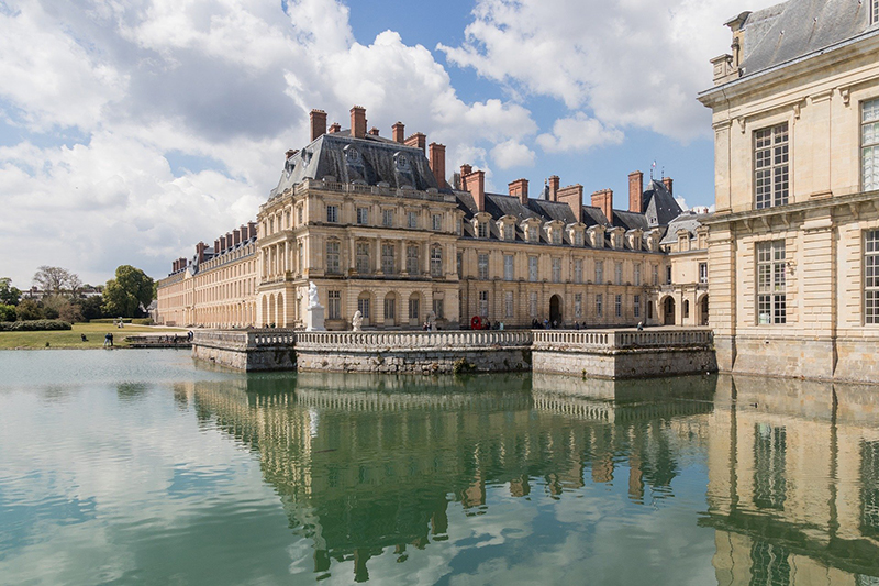 The Chateau Fontainebleau, France, located to the south of Paris, is a UNESCO World Heritage Site