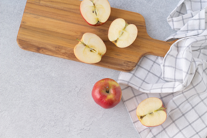 Apples are the classic twist on Chef Sylvain Moretto's tart tatin recipe