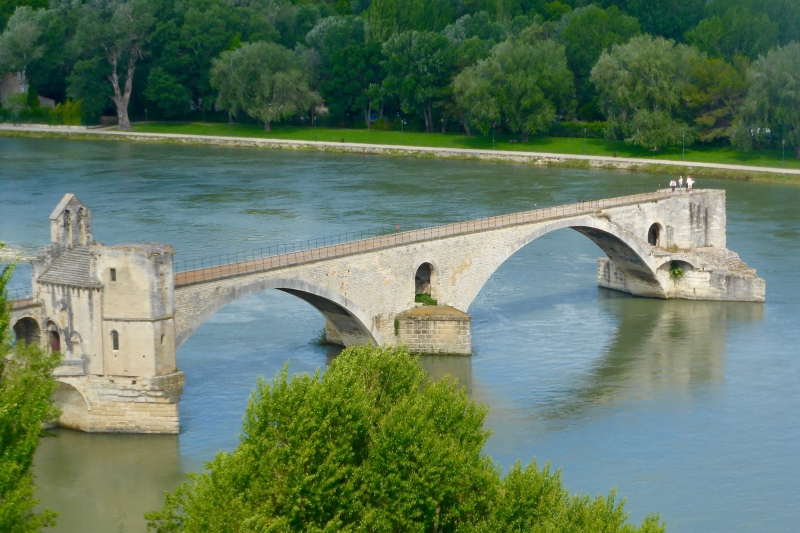 The Bridge of Saint Esprit is the oldest bridge crossing the Rhône.