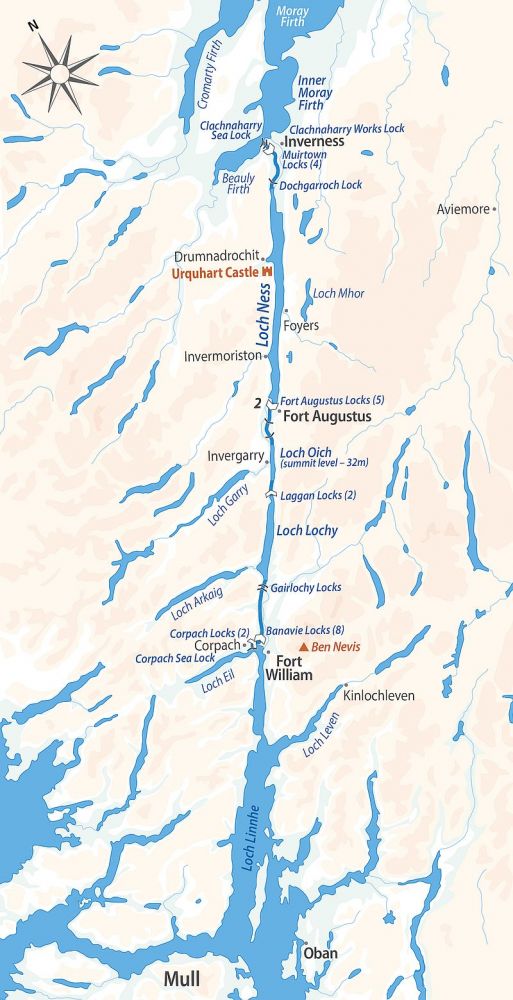 Caledonian Canal Map