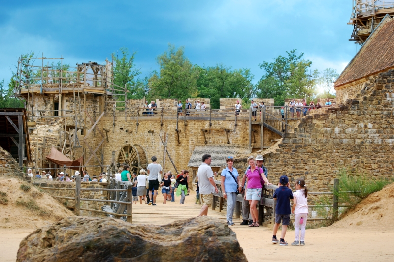 Guédelon, where you can see a castle constructed before your very eyes
