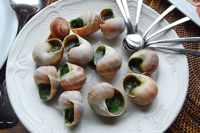 french dishes Escargots