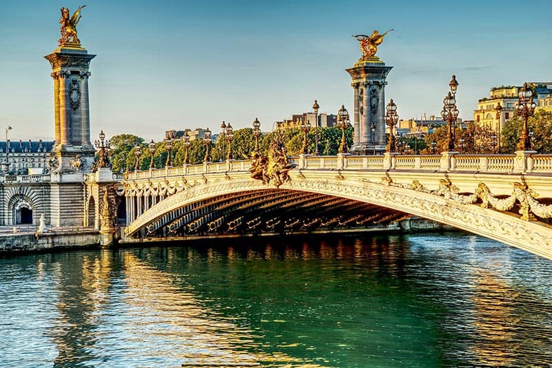 The Pont Alexandre iii bridge in Paris, from Pixabay