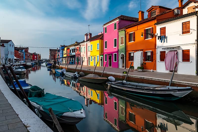 Early morning quiet in Burano by Rose Palmer-Sungail