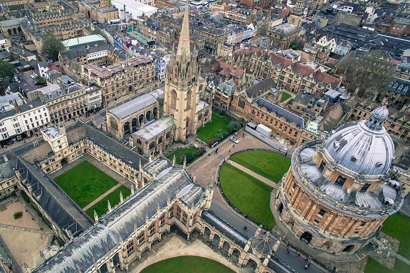 Aerial view of Oxford College