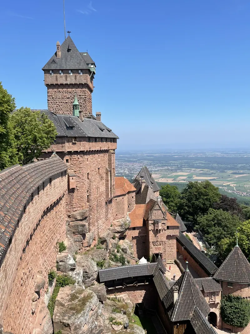 The Château du Haut Koenigsbourg was completely rebuilt after having been in ruins for more than 400 years