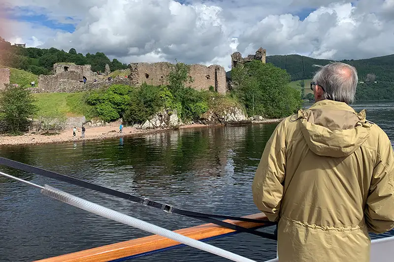 Cruising past Urquart Castle