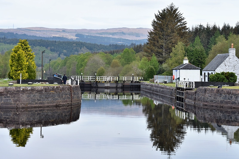 Lock on the Caledonian Canal