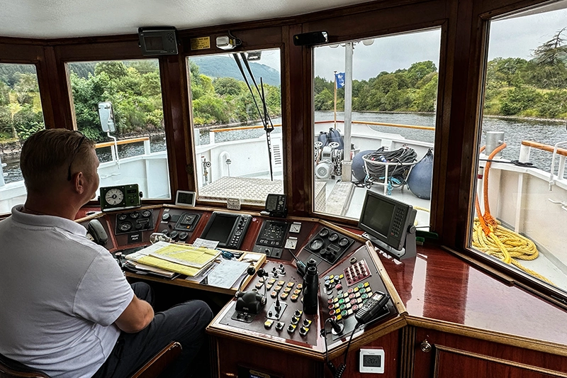 Spirit of Scotland Wheelhouse