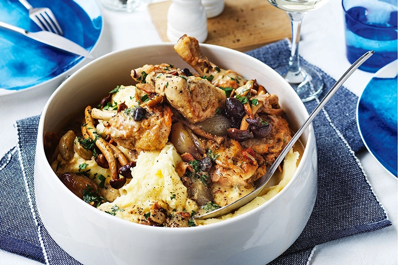 Coq au Riesling, a popular Alsatian dish