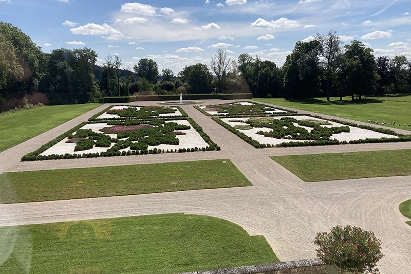 Gardens at Chateau Ancy-Le Franc courtesy of Buzzy Gordon Gardens at Chateau Ancy-Le Franc