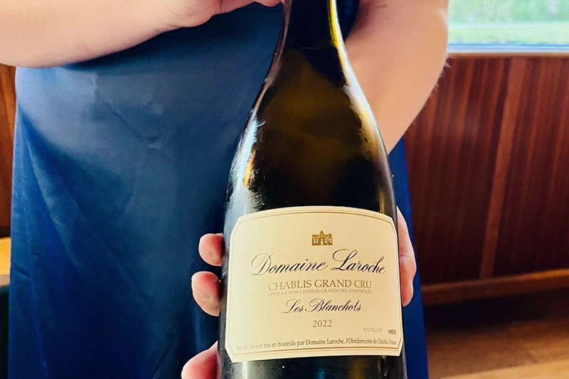 A bottle of Domaine Laroche grand cru Chablis A bottle of Domaine Laroche grand cru Chablis by Michael Edwards