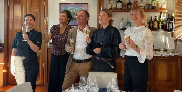 Captain's Dinner aboard Anjodi by Lisa Thompson