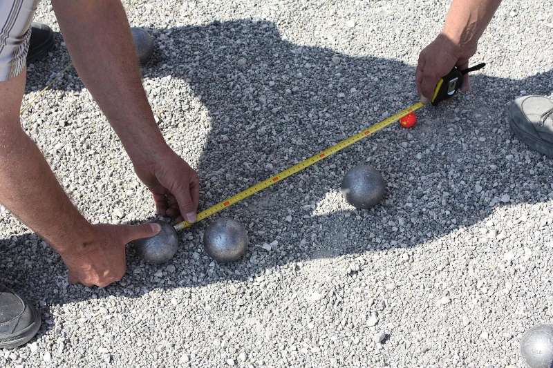 When playing petanque, the idea is to get your ball as close to the jack as possible.