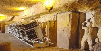 Bailly Lapierre is home to an amazing quarry cave where they make Cremant.