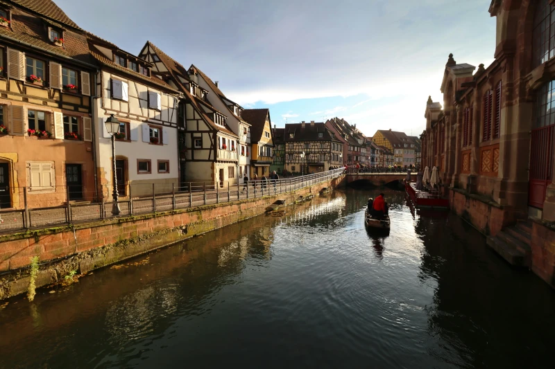 Medieval timber frames houses in Colmar